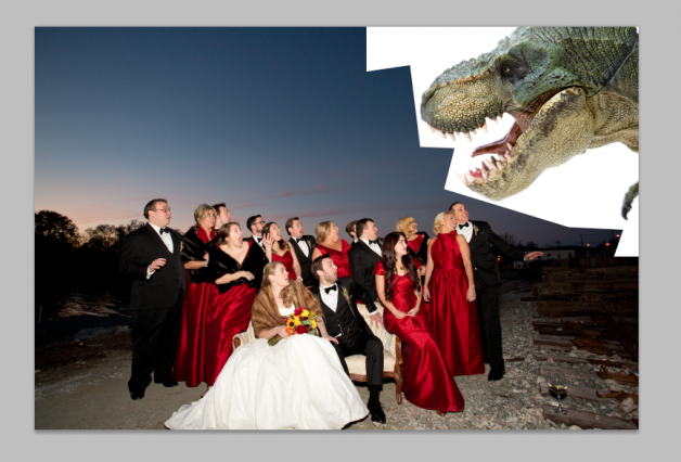 How to Photoshop a Dinosaur Into Your Photo - Image Property of www.j-dphoto.com
