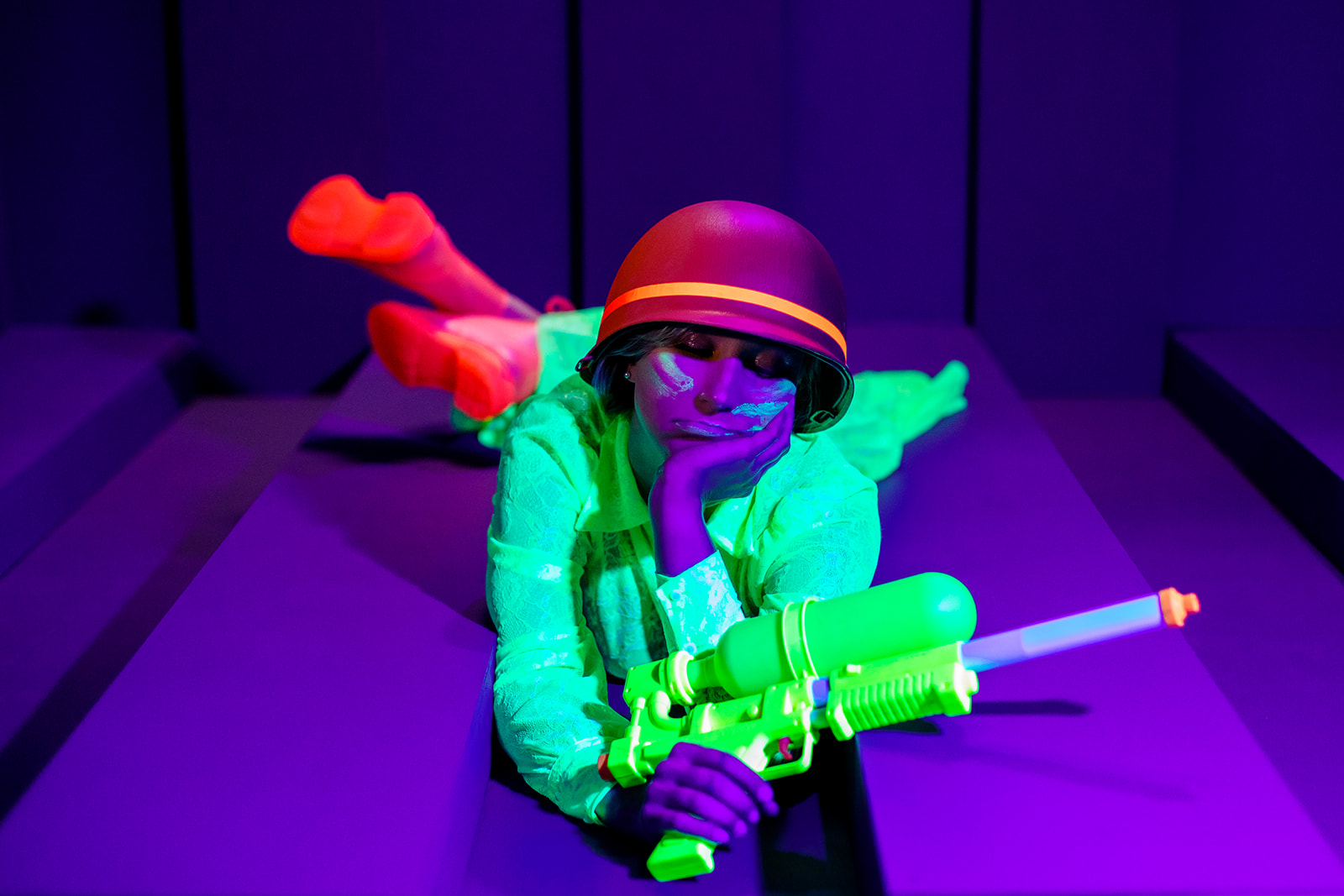 Super Soaker 90s Inspired Neon Military Shoot - Image Property of www.j-dphoto.com