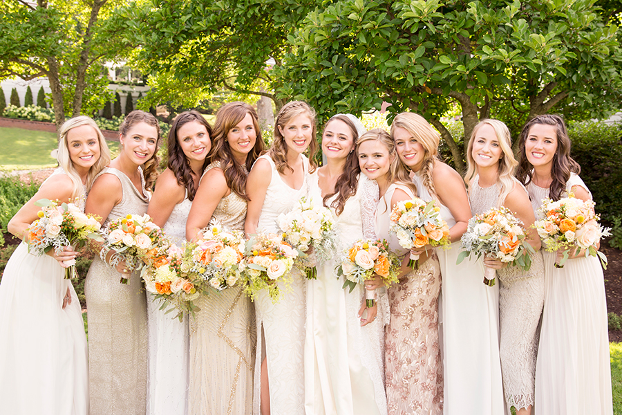How to Pull Off the Mismatched Bridesmaids Look - Image Property of www.j-dphoto.com