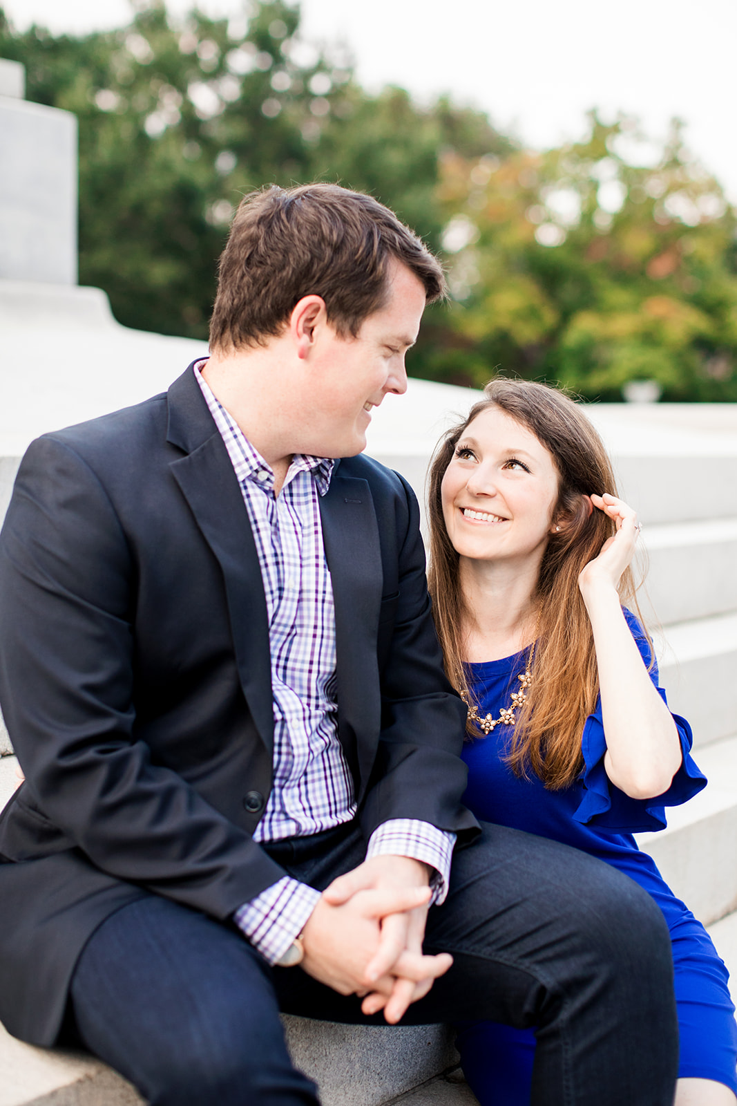 Chris Allies Engagement Photos on Monument Avenue - Image Property of www.j-dphoto.com