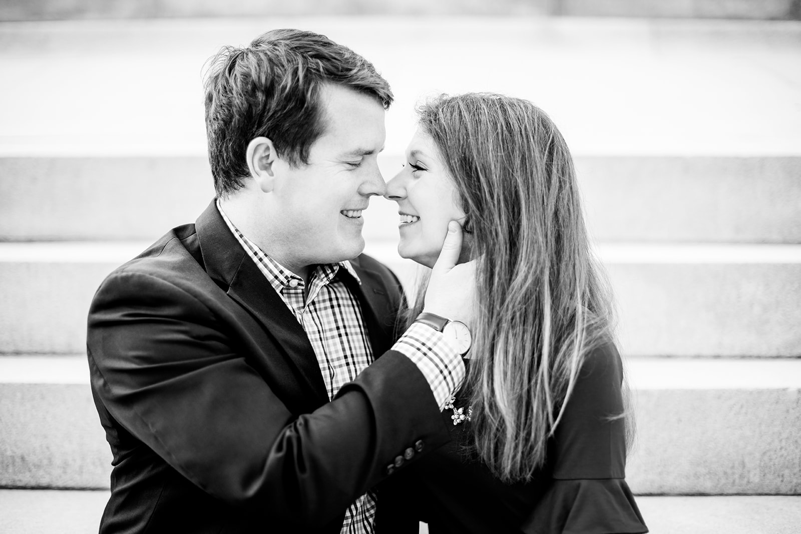 Chris Allies Engagement Photos on Monument Avenue - Image Property of www.j-dphoto.com