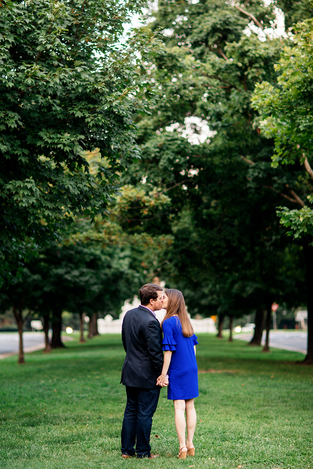 Chris  Allies Engagement Photos on Monument Avenue  - Image Property of www.j-dphoto.com