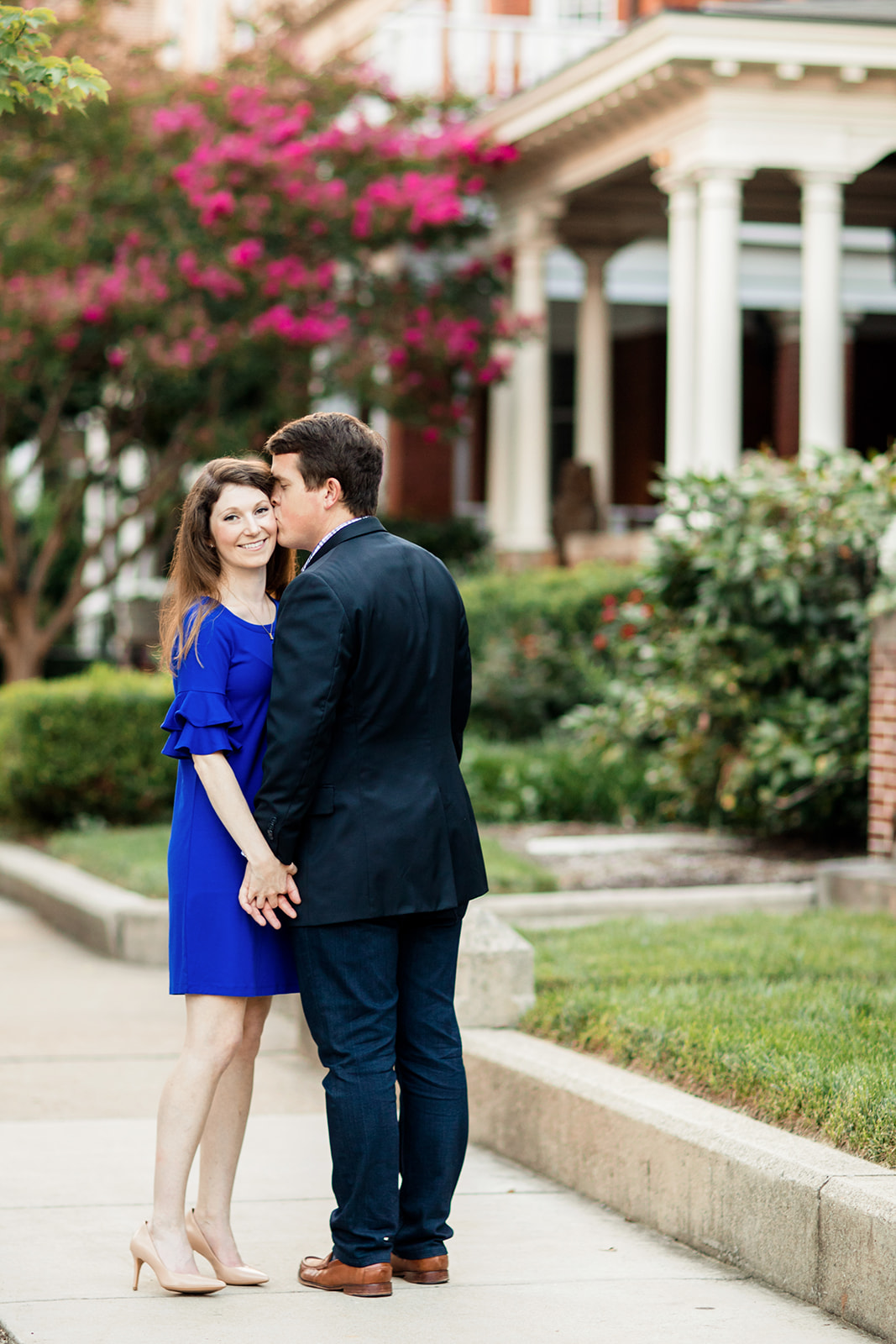Chris  Allies Engagement Photos on Monument Avenue  - Image Property of www.j-dphoto.com