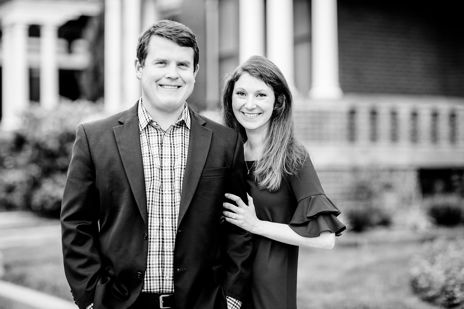 Chris Allies Engagement Photos on Monument Avenue - Image Property of www.j-dphoto.com