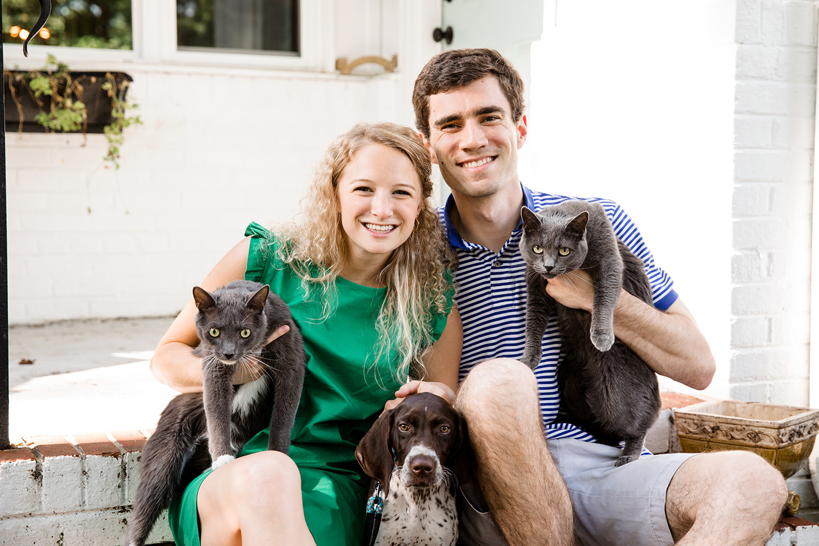 Bailey  Treys Fur Baby Filled At Home Engagement Shoot - Image Property of www.j-dphoto.com