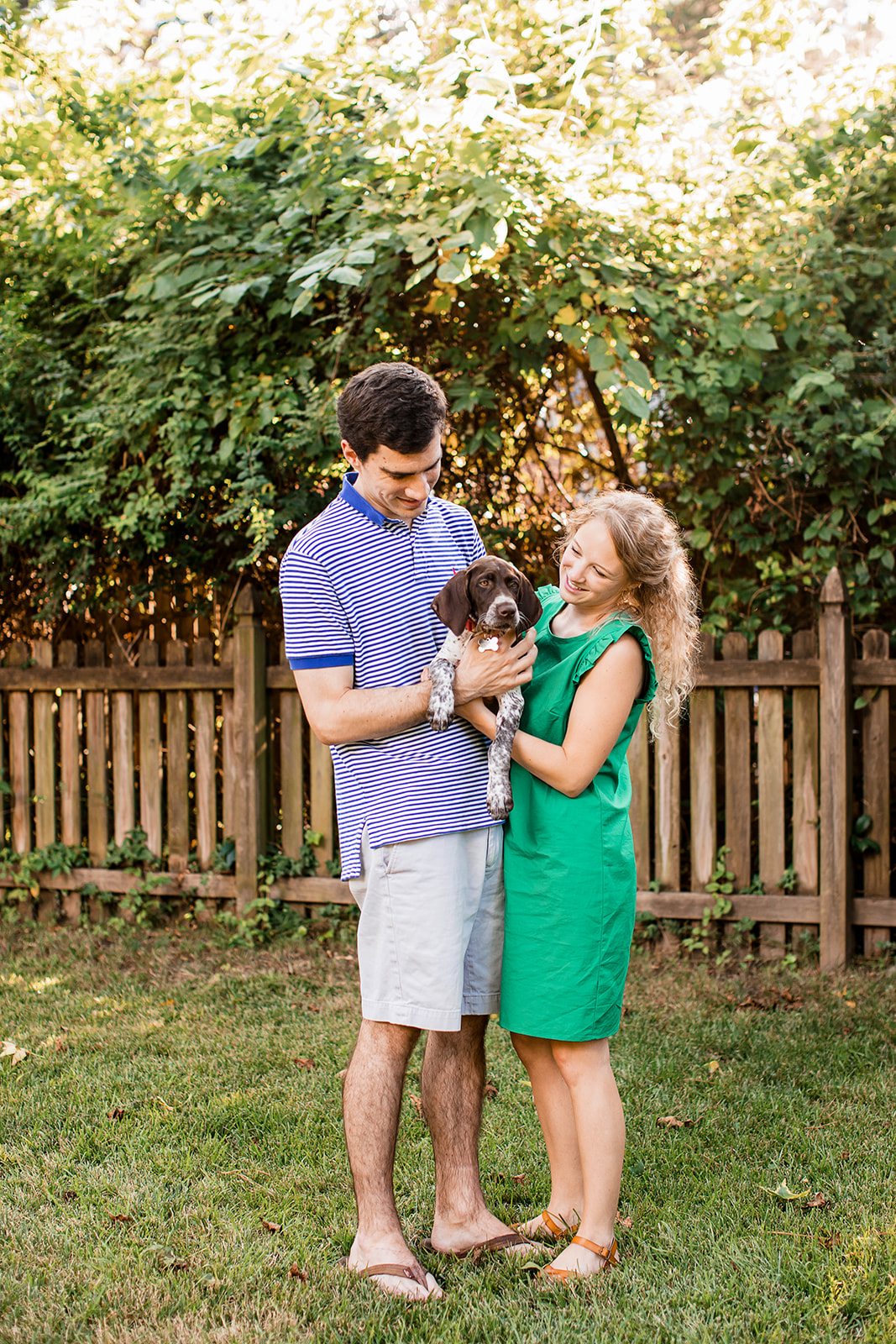Bailey Treys Fur Baby Filled At Home Engagement Shoot - Image Property of www.j-dphoto.com