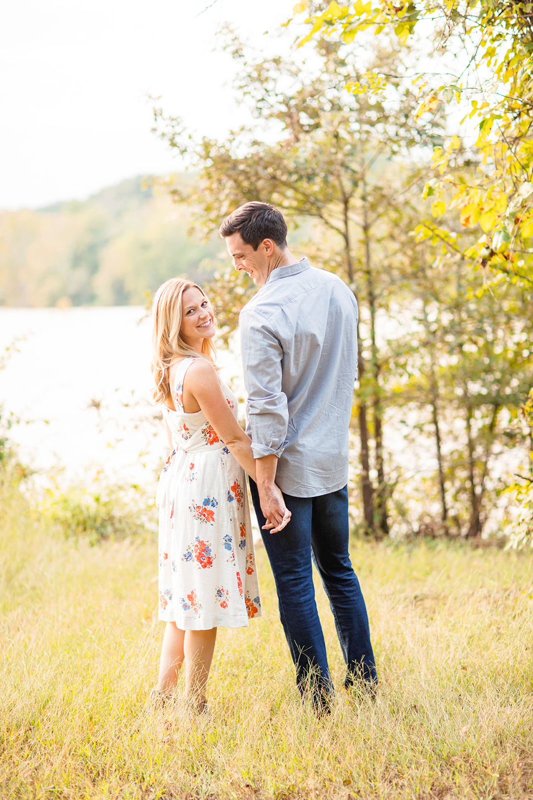 Richmond Virginia Engagement Photo Shoot at Belle Isle James River - Image Property of www.j-dphoto.com