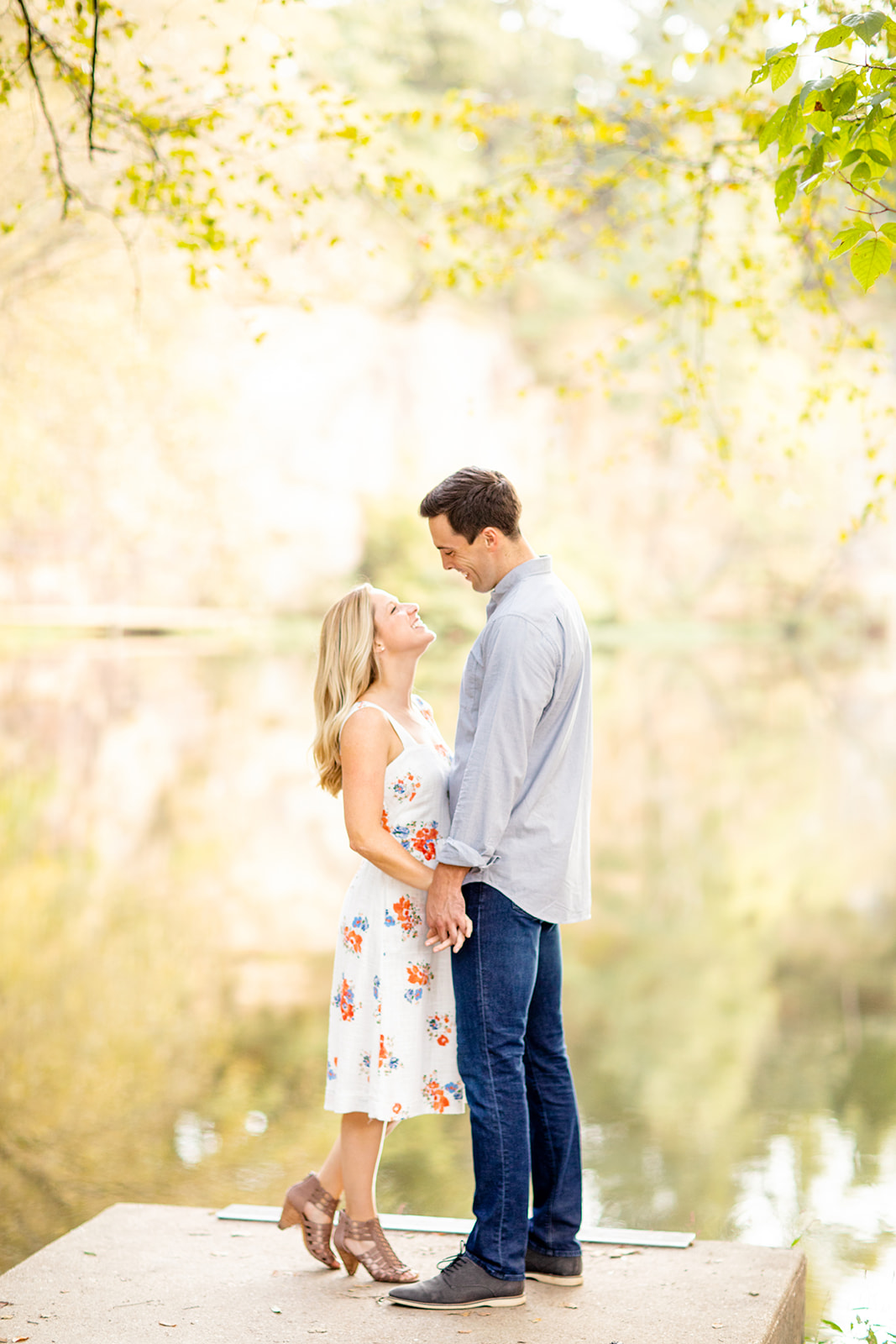 Richmond Virginia Engagement Photo Shoot at Belle Isle James River - Image Property of www.j-dphoto.com