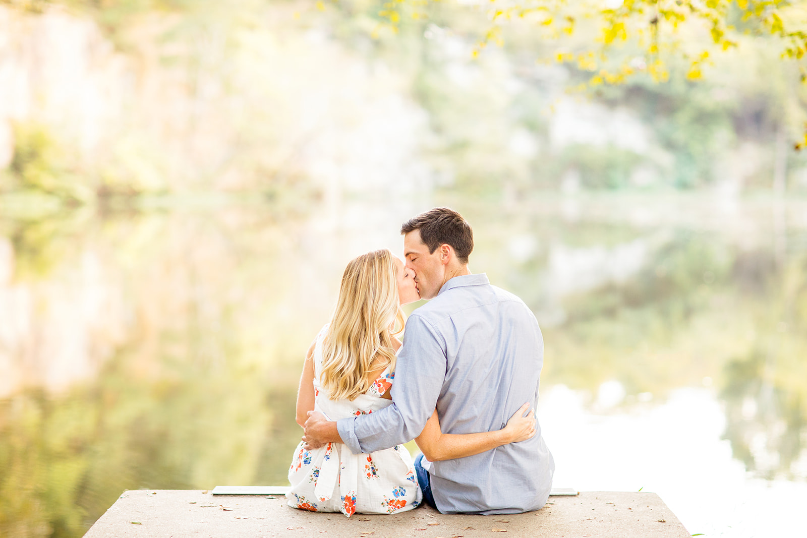 Richmond Virginia Engagement Photo Shoot at Belle Isle James River - Image Property of www.j-dphoto.com