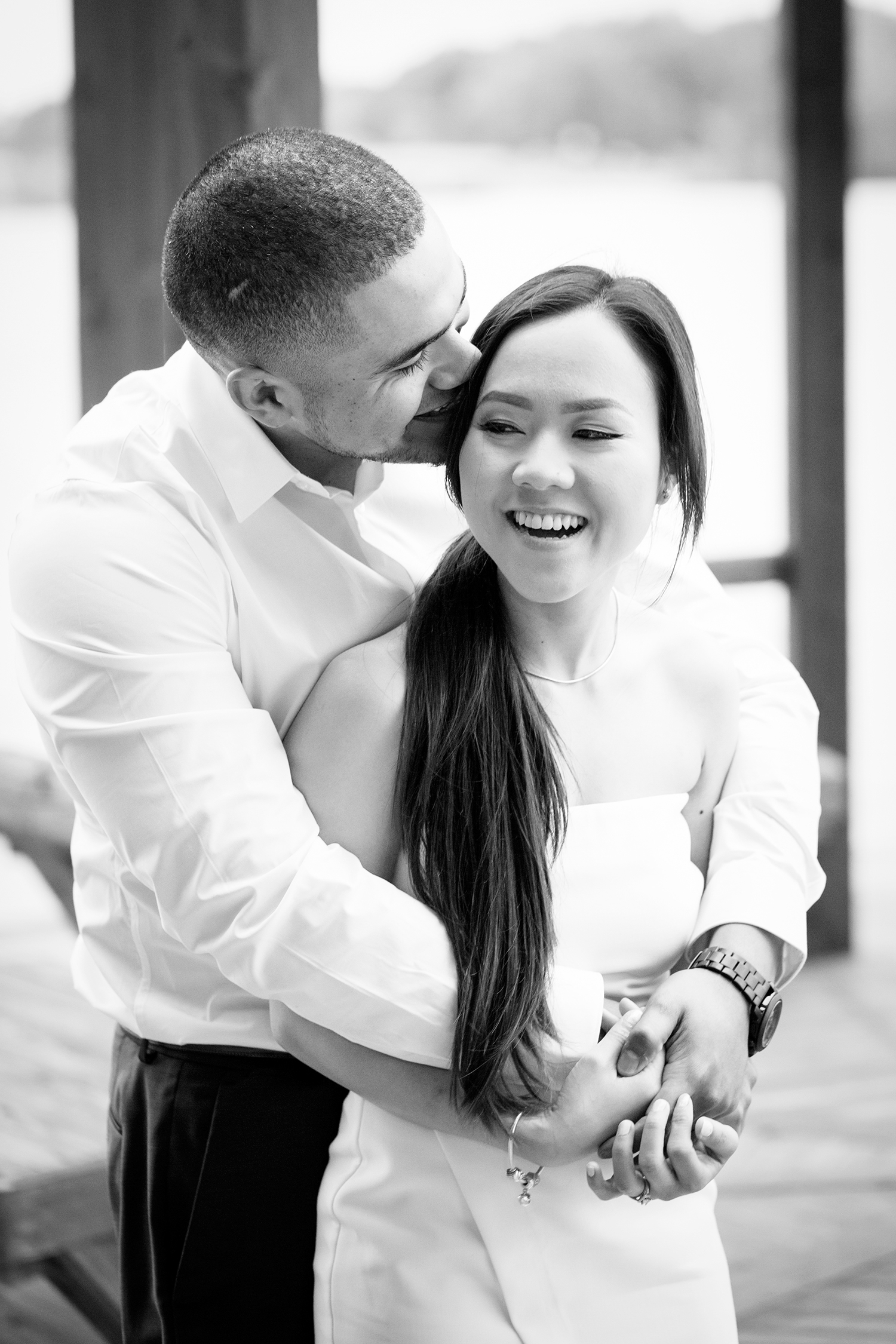 Ha Marios Black and White Engagement Session - Image Property of www.j-dphoto.com