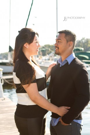 Engagement Photos at The Boathouse at Rocketts Landing - Image Property of www.j-dphoto.com