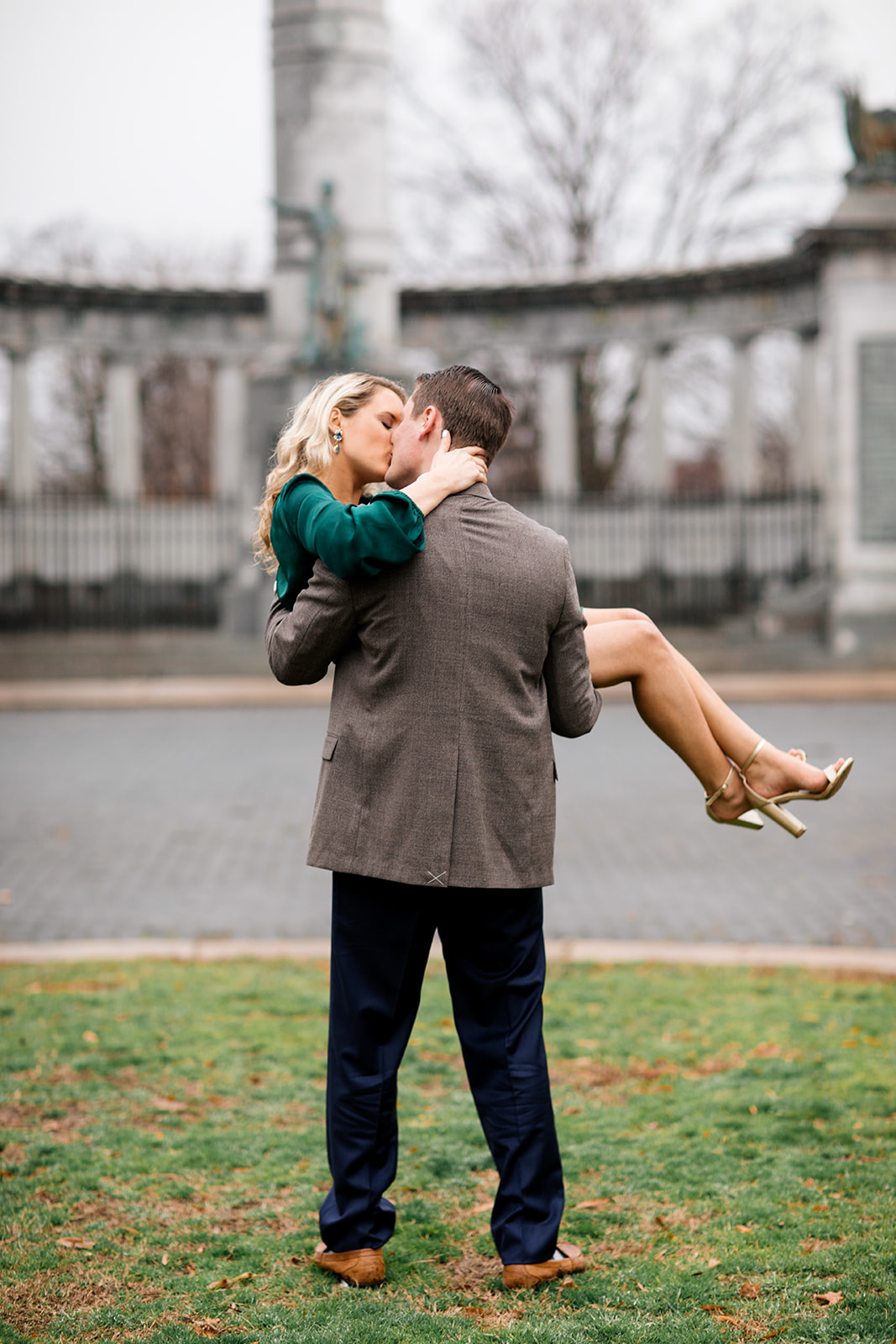 Michelle  Brendans Tobacco Company and Monument Ave Engagement Shoot - Image Property of www.j-dphoto.com