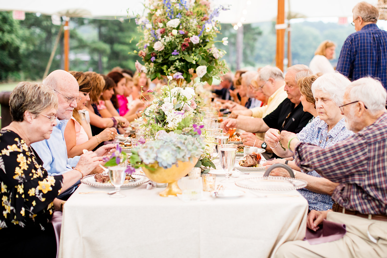 Extravagant Flower Wonderland Rehearsal Dinner - Image Property of www.j-dphoto.com