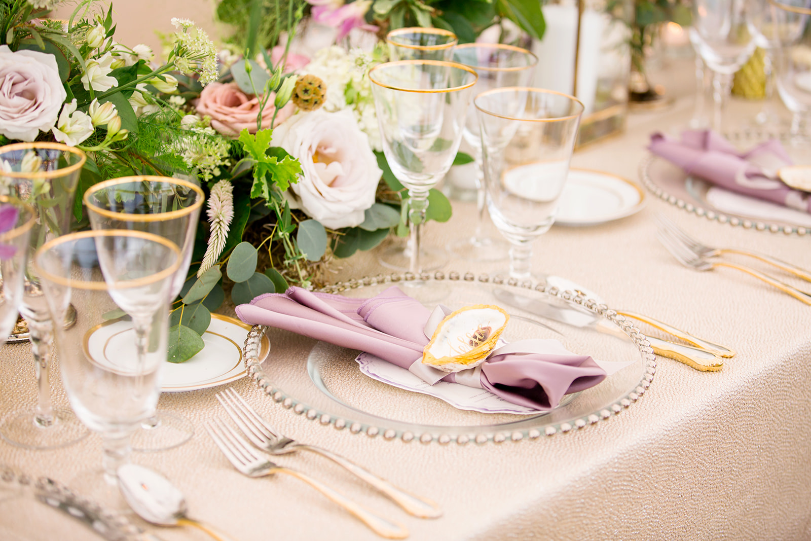 Extravagant Flower Wonderland Rehearsal Dinner - Image Property of www.j-dphoto.com