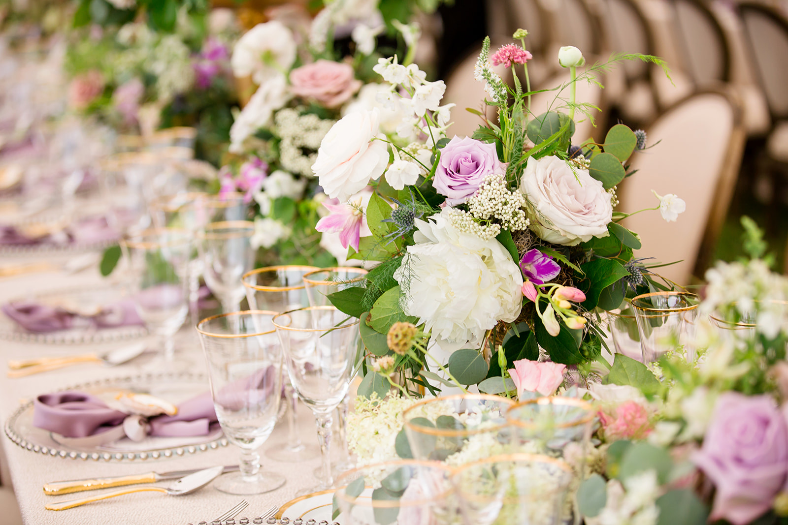 Extravagant Flower Wonderland Rehearsal Dinner - Image Property of www.j-dphoto.com