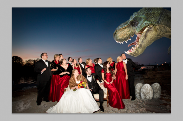 How to Photoshop a Dinosaur Into Your Photo - Image Property of www.j-dphoto.com