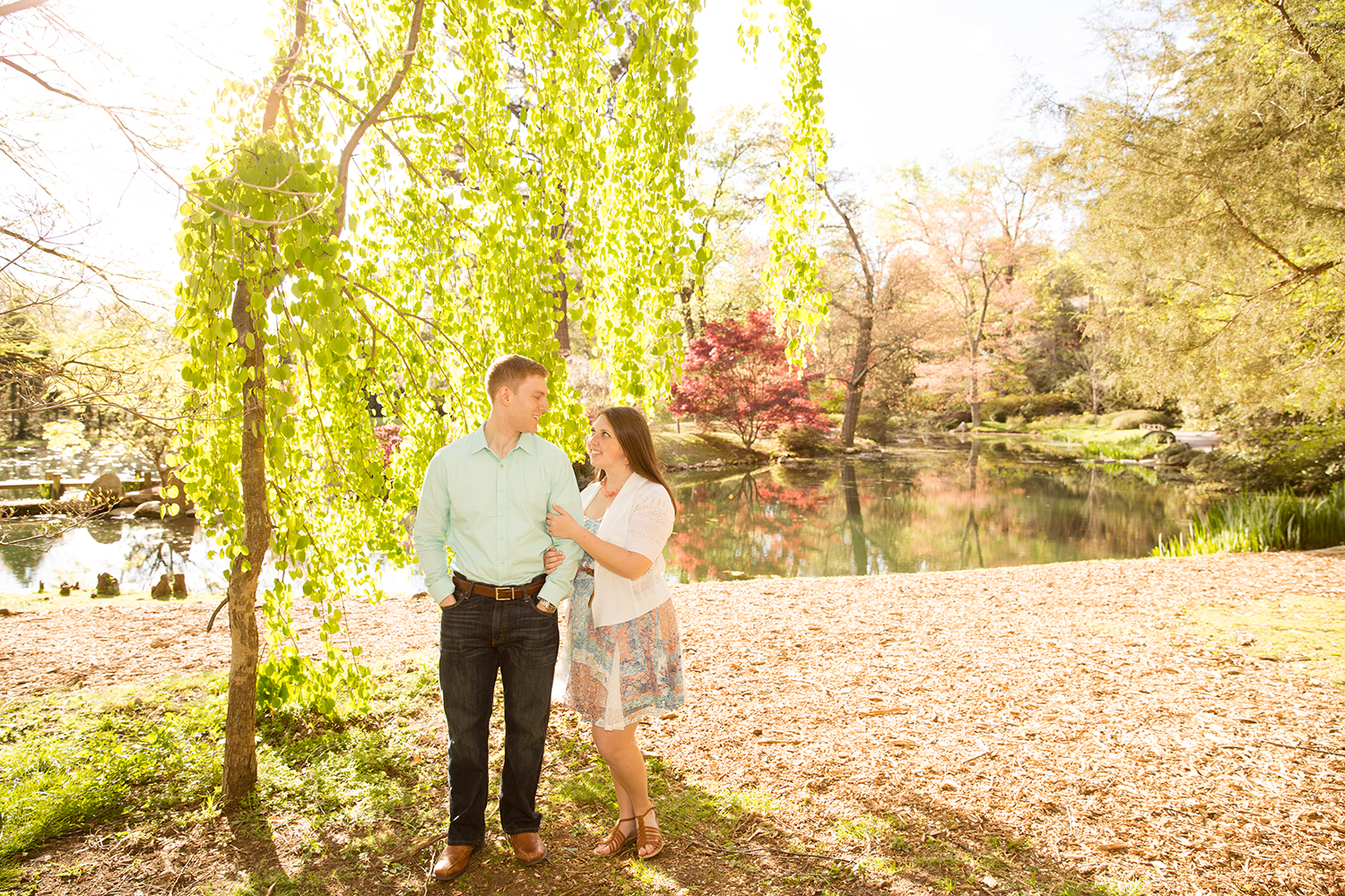 Christina  Mikes Spring Engagement Shoot at Maymont - Image Property of www.j-dphoto.com