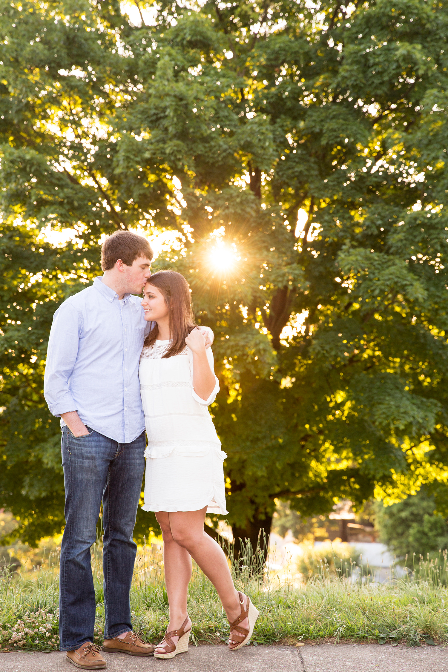 Sarah  Joshs Sunset Engagement Session - Image Property of www.j-dphoto.com