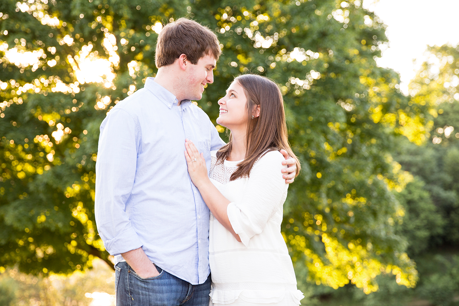 Sarah  Joshs Sunset Engagement Session - Image Property of www.j-dphoto.com