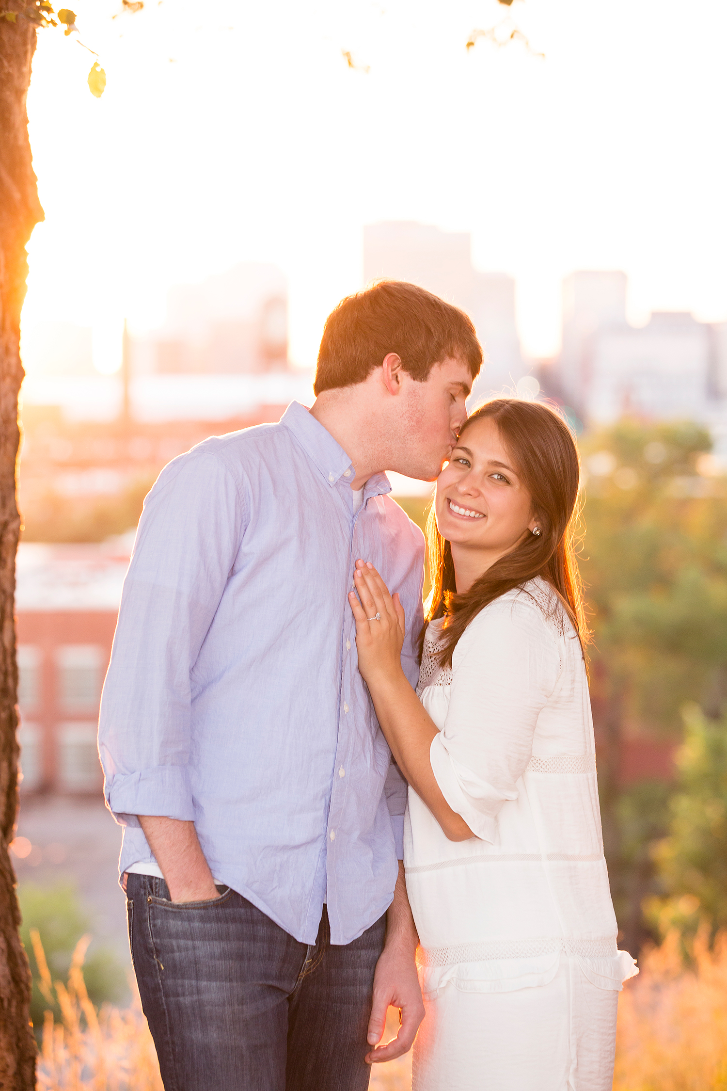 Sarah  Joshs Sunset Engagement Session - Image Property of www.j-dphoto.com