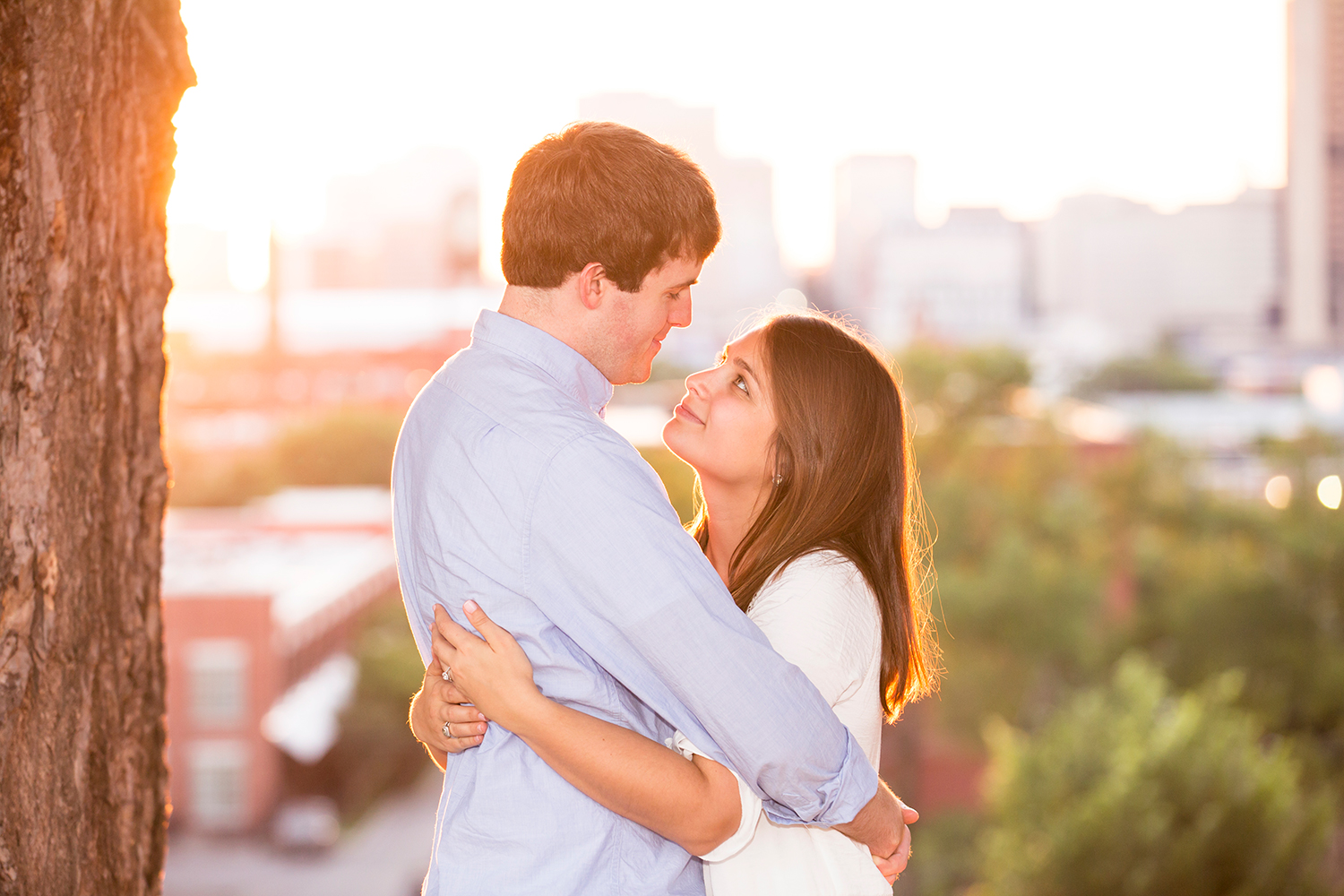 Sarah  Joshs Sunset Engagement Session - Image Property of www.j-dphoto.com
