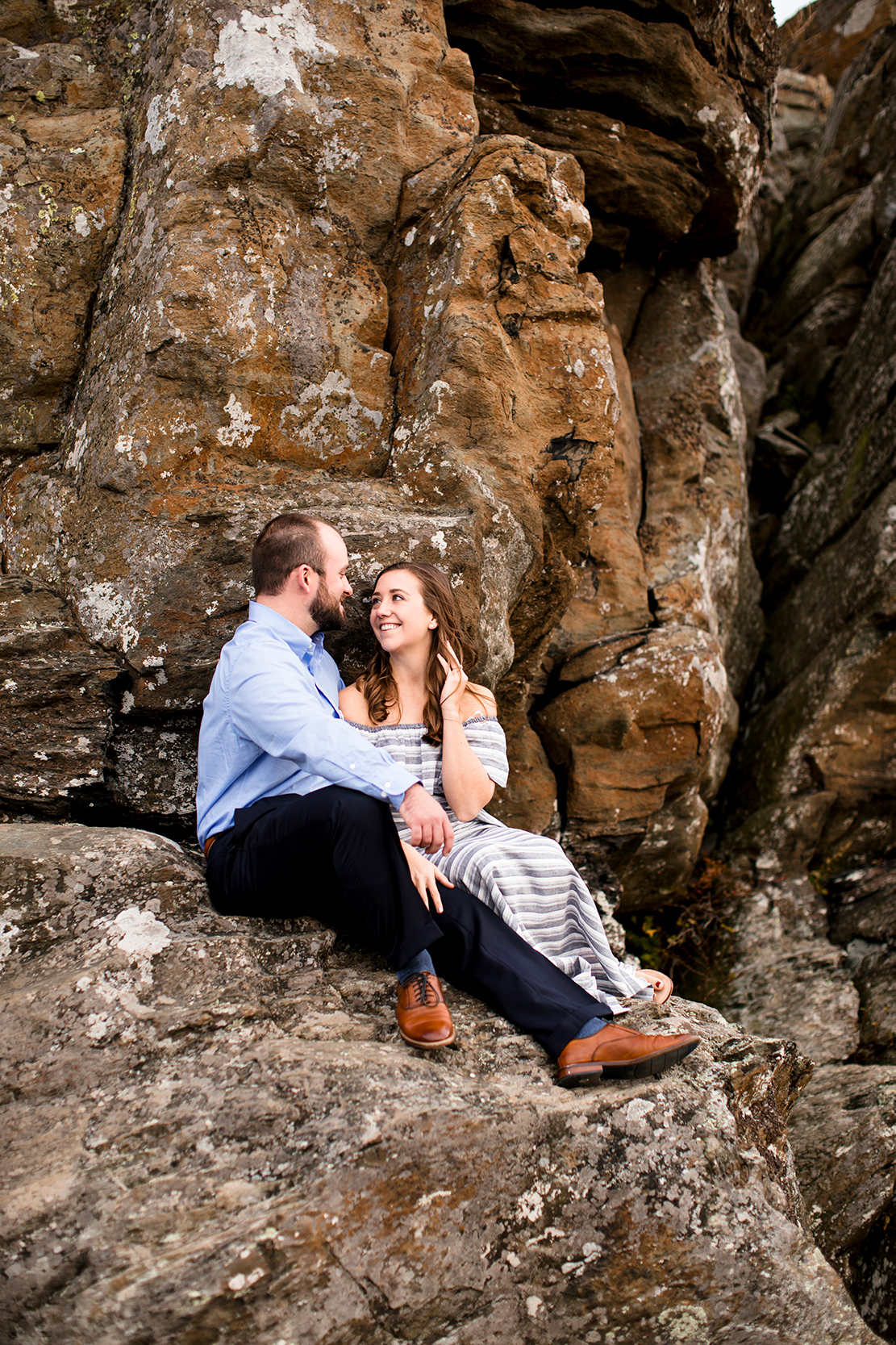 Alexa  Nathans Engagement Shoot on Humpback Rock - Image Property of www.j-dphoto.com