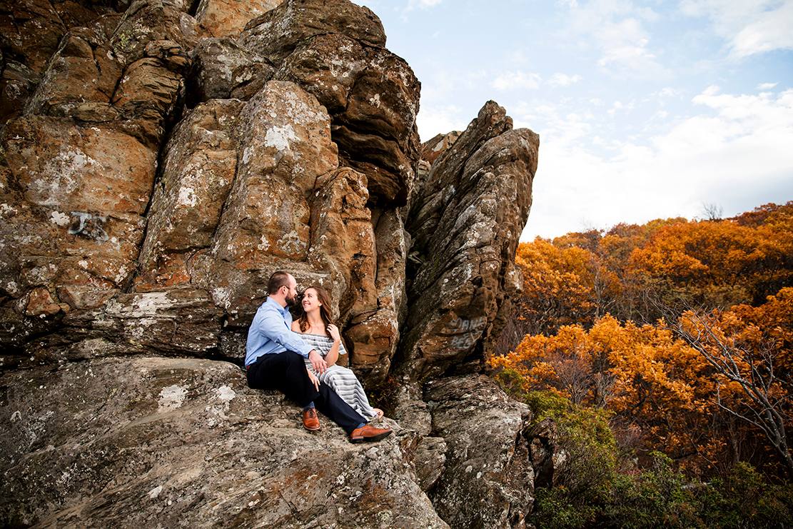 Alexa  Nathans Engagement Shoot on Humpback Rock - Image Property of www.j-dphoto.com