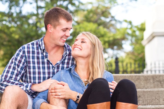 Adam  Amandas Engagement Photos on Church Hill - Image Property of www.j-dphoto.com