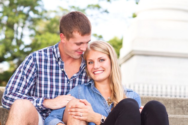 Adam  Amandas Engagement Photos on Church Hill - Image Property of www.j-dphoto.com