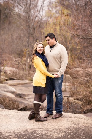 Anna  Sams Fall Engagement Shoot on The James - Image Property of www.j-dphoto.com