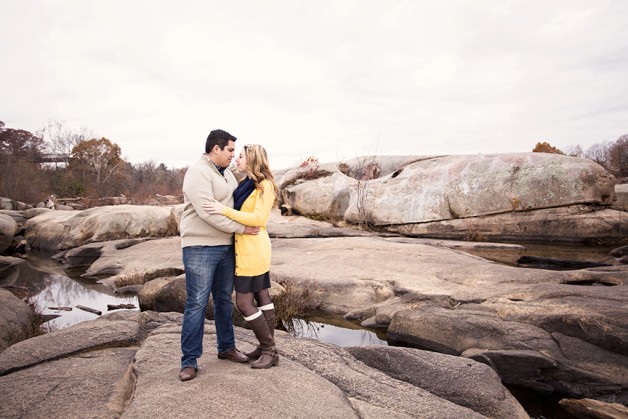 Anna  Sams Fall Engagement Shoot on The James - Image Property of www.j-dphoto.com