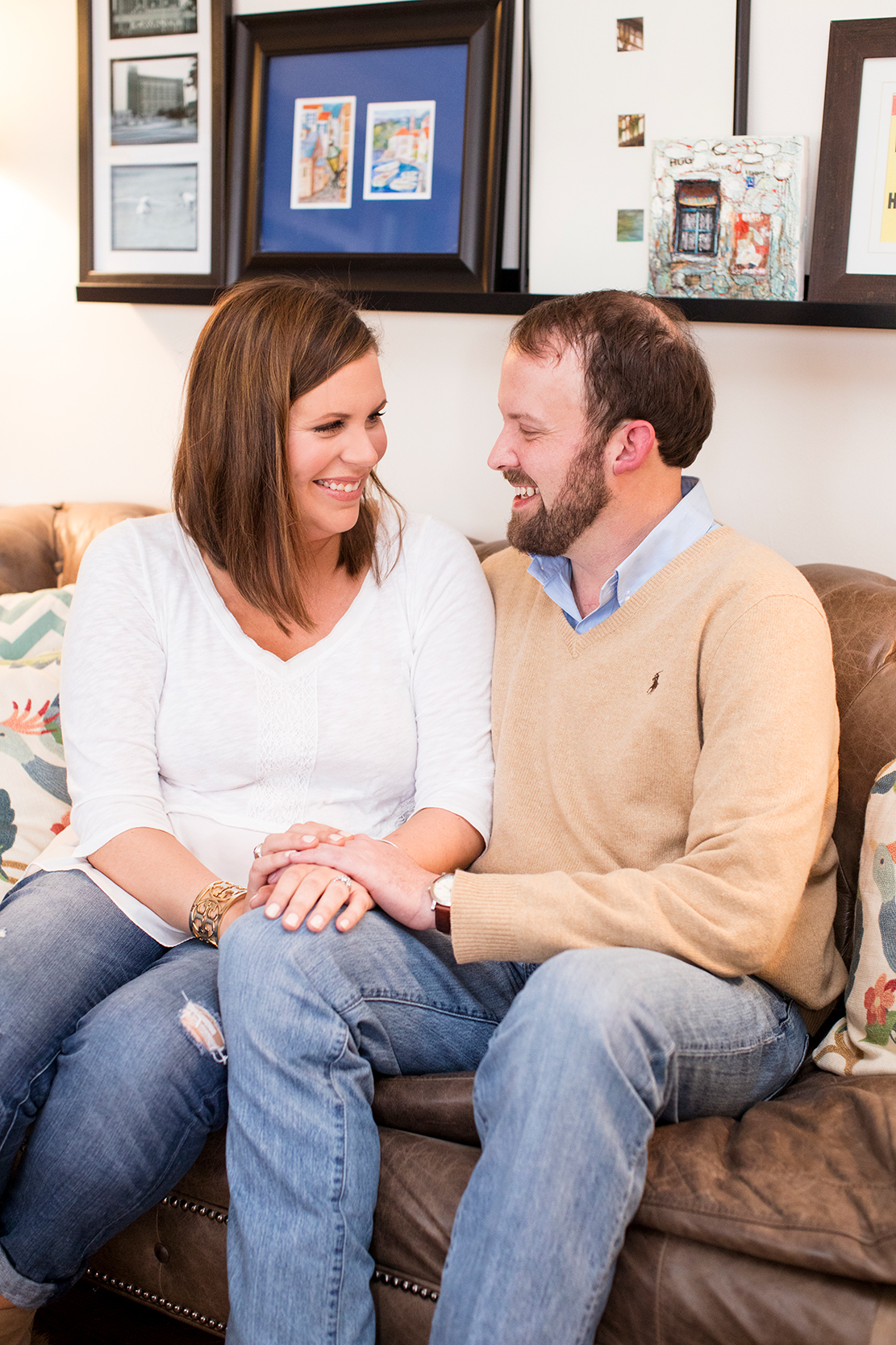 Beth  Blakelys At Home Engagement Shoot - Image Property of www.j-dphoto.com