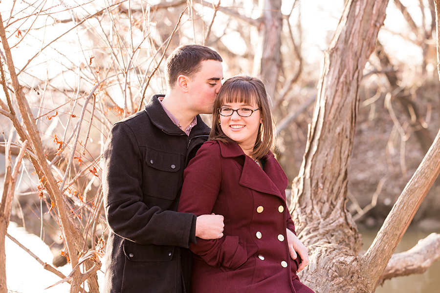 Winter Engagement Photos in Church Hill - Image Property of www.j-dphoto.com