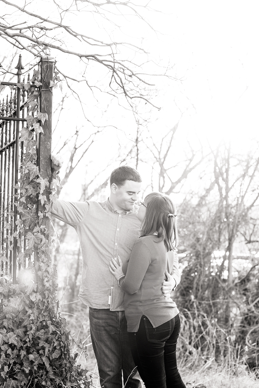 Winter Engagement Photos in Church Hill - Image Property of www.j-dphoto.com