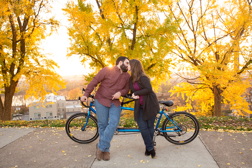 Catherine  Vincents Tandem Bike Engagement Shoot - Image Property of www.j-dphoto.com