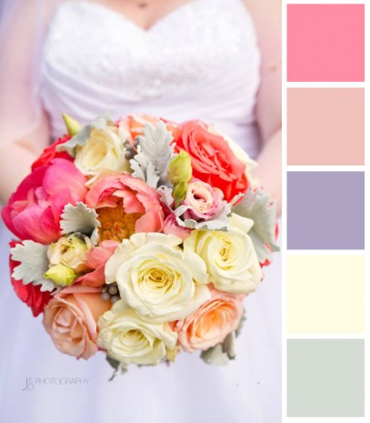 Wedding Day Color Palettes Inspired by Bouquets - Image Property of www.j-dphoto.com