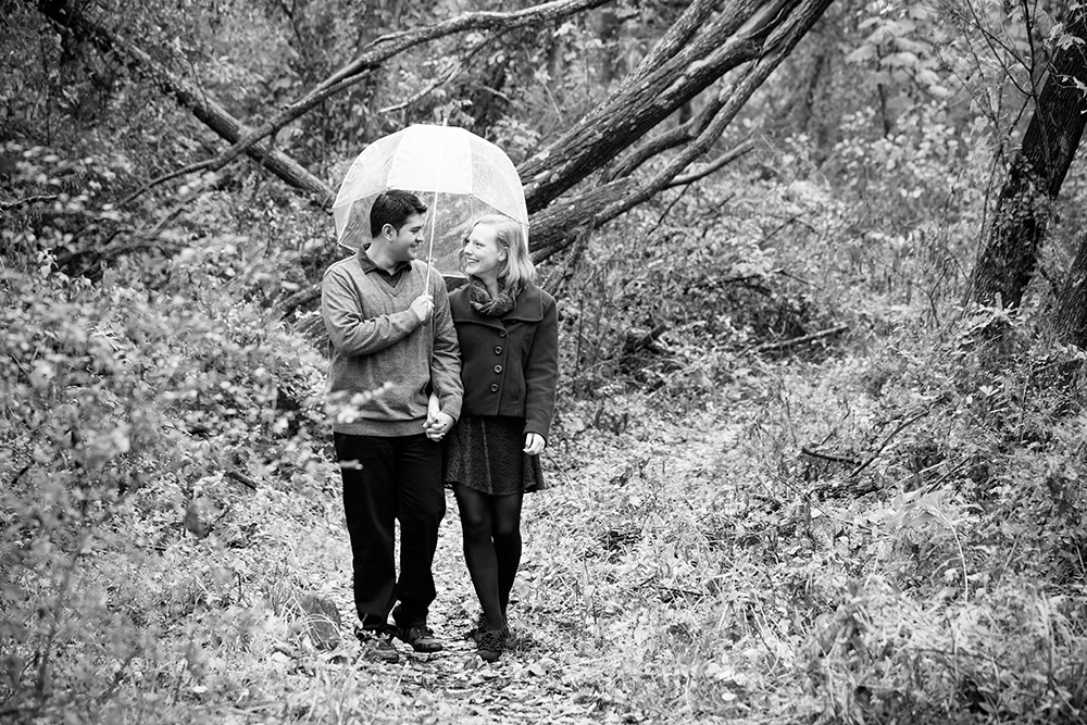Heather  Jasons Rainy Day Engagement Shoot - Image Property of www.j-dphoto.com