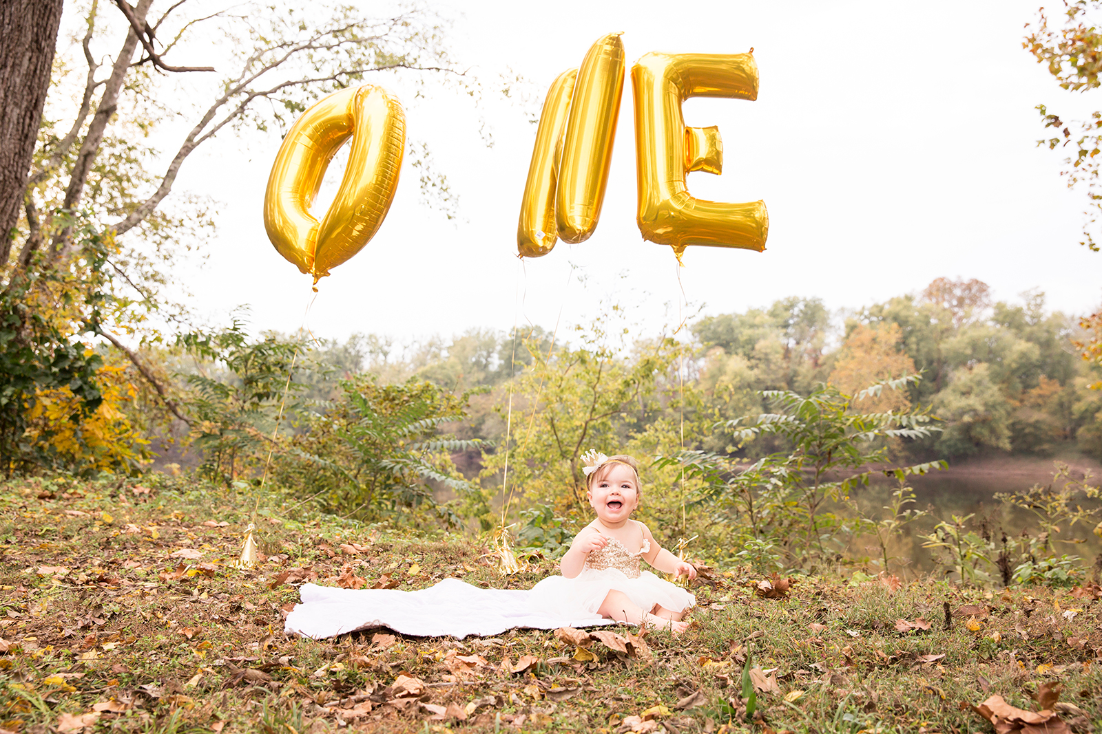 One Year Old Birthday Shoot in Powhatan Virginia  - Image Property of www.j-dphoto.com