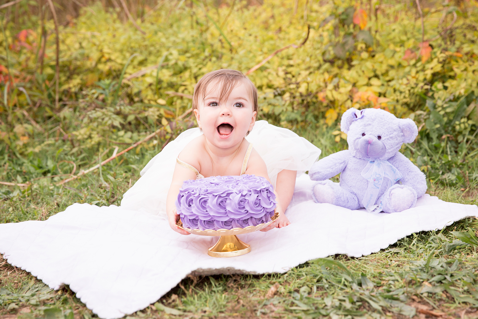 One Year Old Birthday Shoot in Powhatan Virginia  - Image Property of www.j-dphoto.com