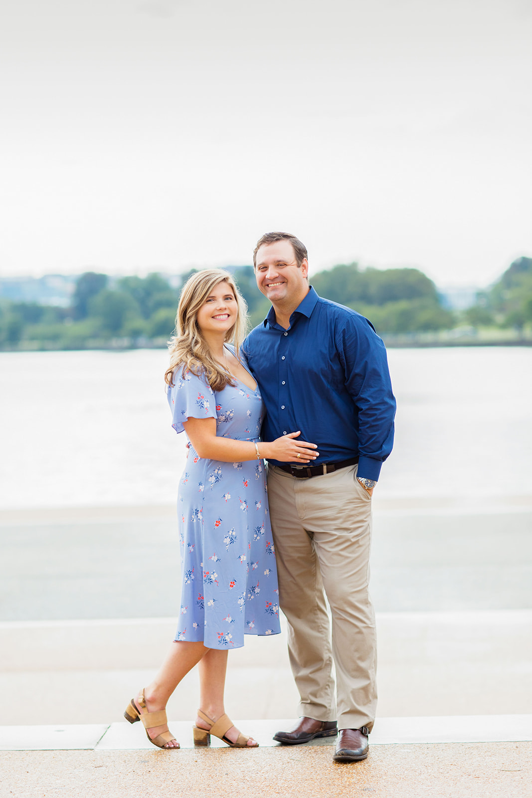 Kathryn Charlies Engagement Shoot at the Jefferson Memorial - Image Property of www.j-dphoto.com