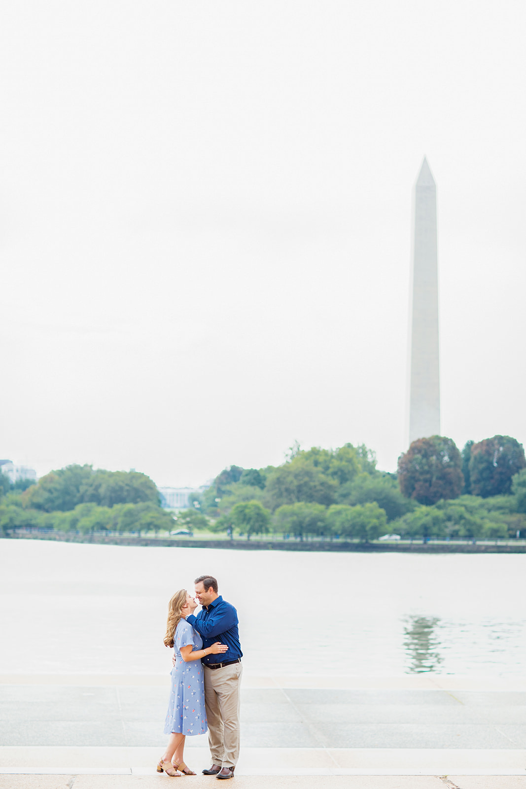 Kathryn  Charlies Engagement Shoot at the Jefferson Memorial - Image Property of www.j-dphoto.com