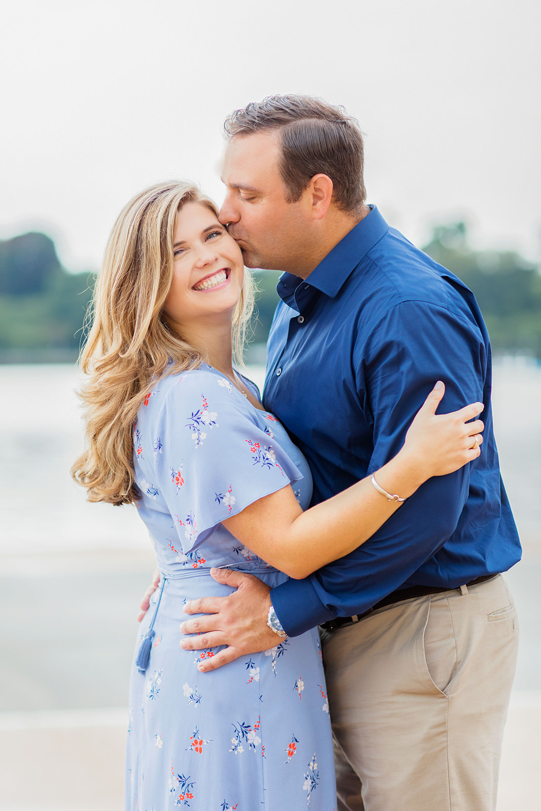Kathryn Charlies Engagement Shoot at the Jefferson Memorial - Image Property of www.j-dphoto.com