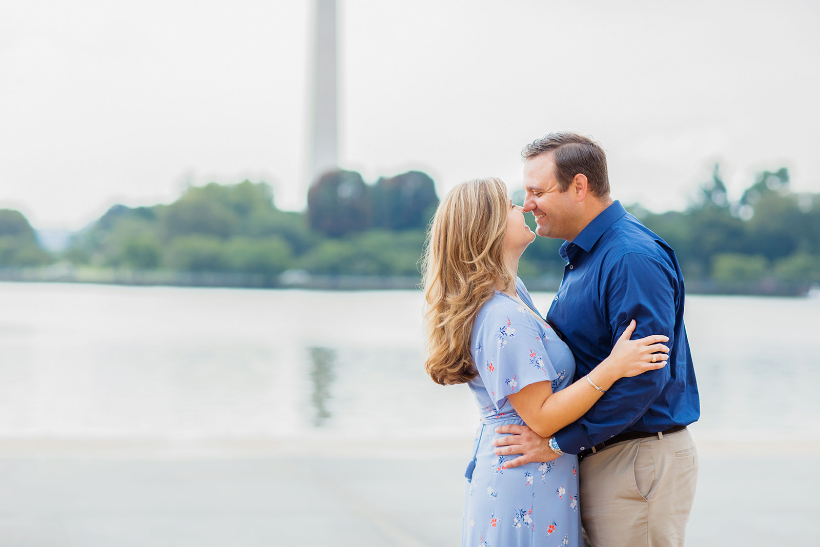 Kathryn Charlies Engagement Shoot at the Jefferson Memorial - Image Property of www.j-dphoto.com