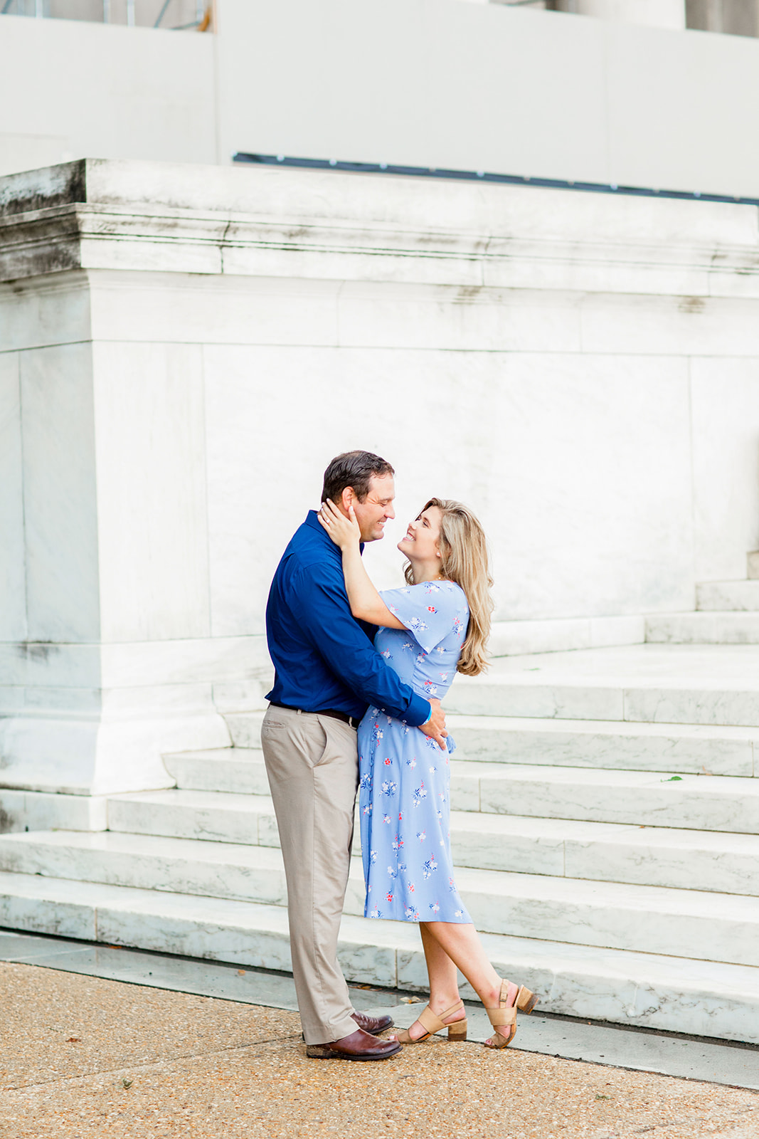 Kathryn  Charlies Engagement Shoot at the Jefferson Memorial - Image Property of www.j-dphoto.com
