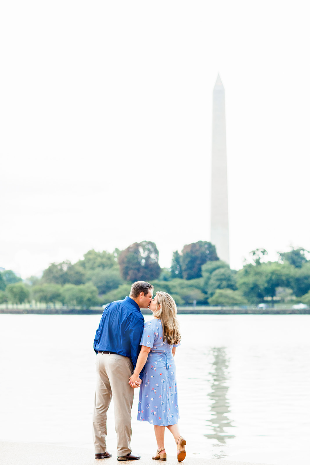 Kathryn Charlies Engagement Shoot at the Jefferson Memorial - Image Property of www.j-dphoto.com