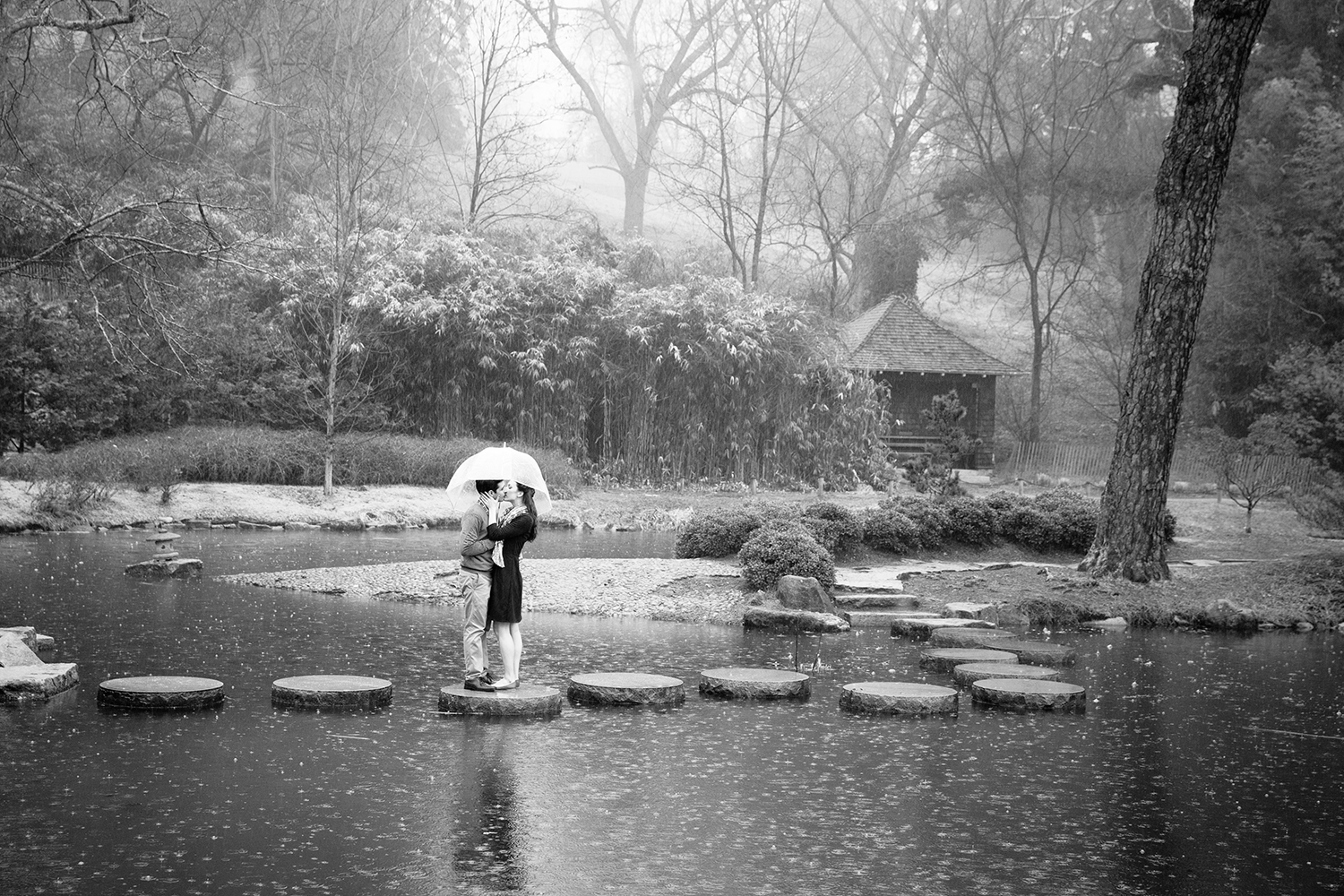 Kristen  Kens Maymont Rainy Day Engagement Shoot - Image Property of www.j-dphoto.com