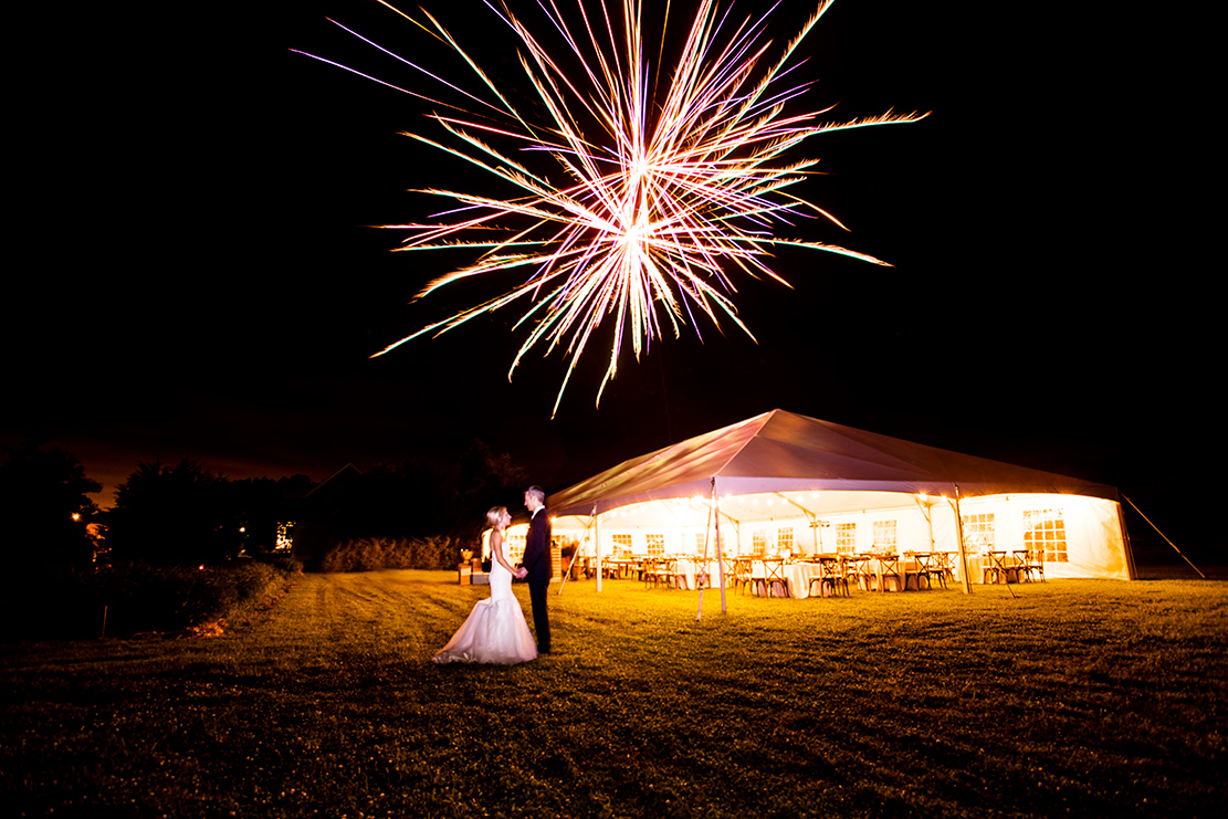 Lauren  Scotts Backyard Firework Filled Wedding - Image Property of www.j-dphoto.com