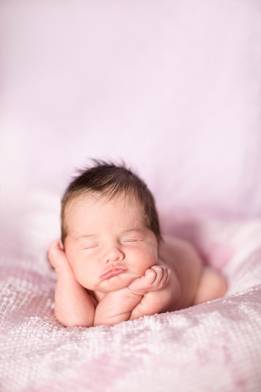 Sweet Baby Girl Auroras Newborn Photo Shoot - Image Property of www.j-dphoto.com