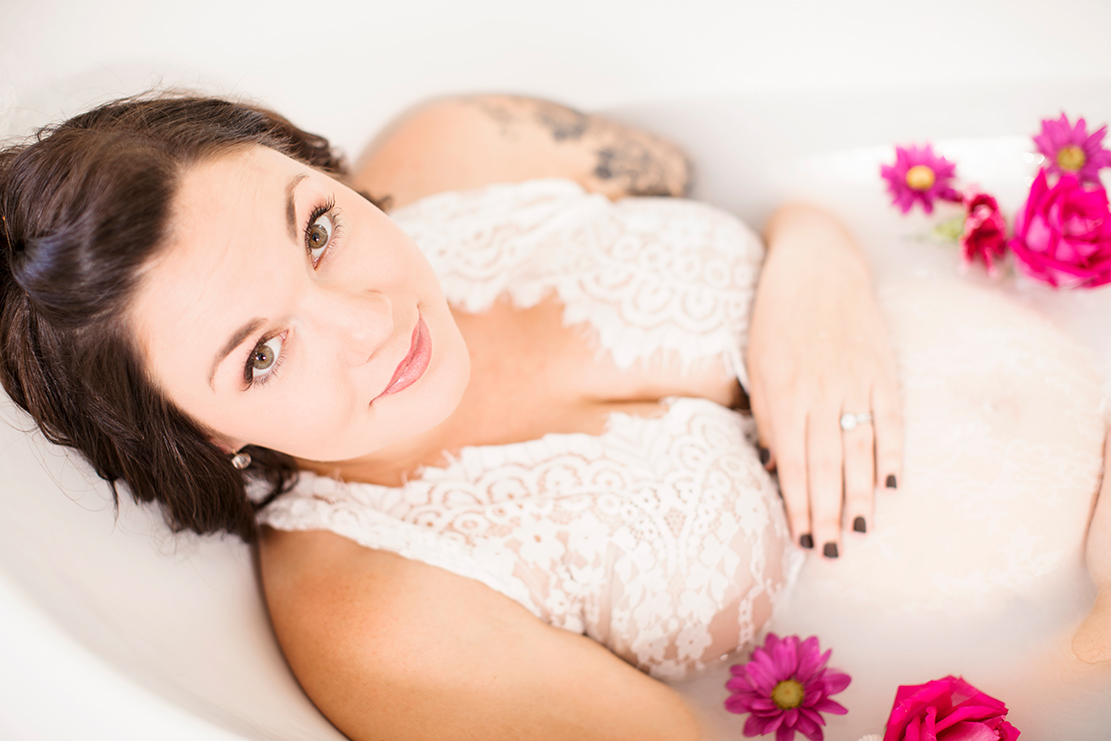 Abbys Flower Maternity Milk Bath - Image Property of www.j-dphoto.com