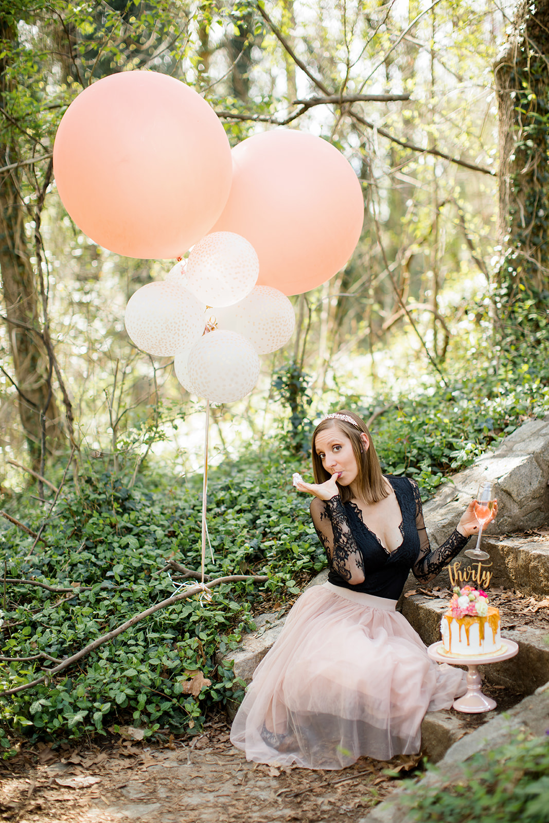 Nicholes 30th Birthday Cake Smash Photo Shoot  - Image Property of www.j-dphoto.com